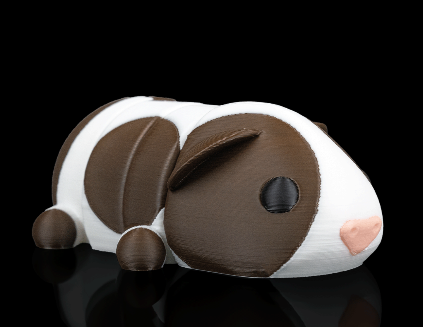 Adorable 3D Printed Guinea Pig – Cute Animal Lover Gift, Miniature Desk Pet & Collectible Figurine