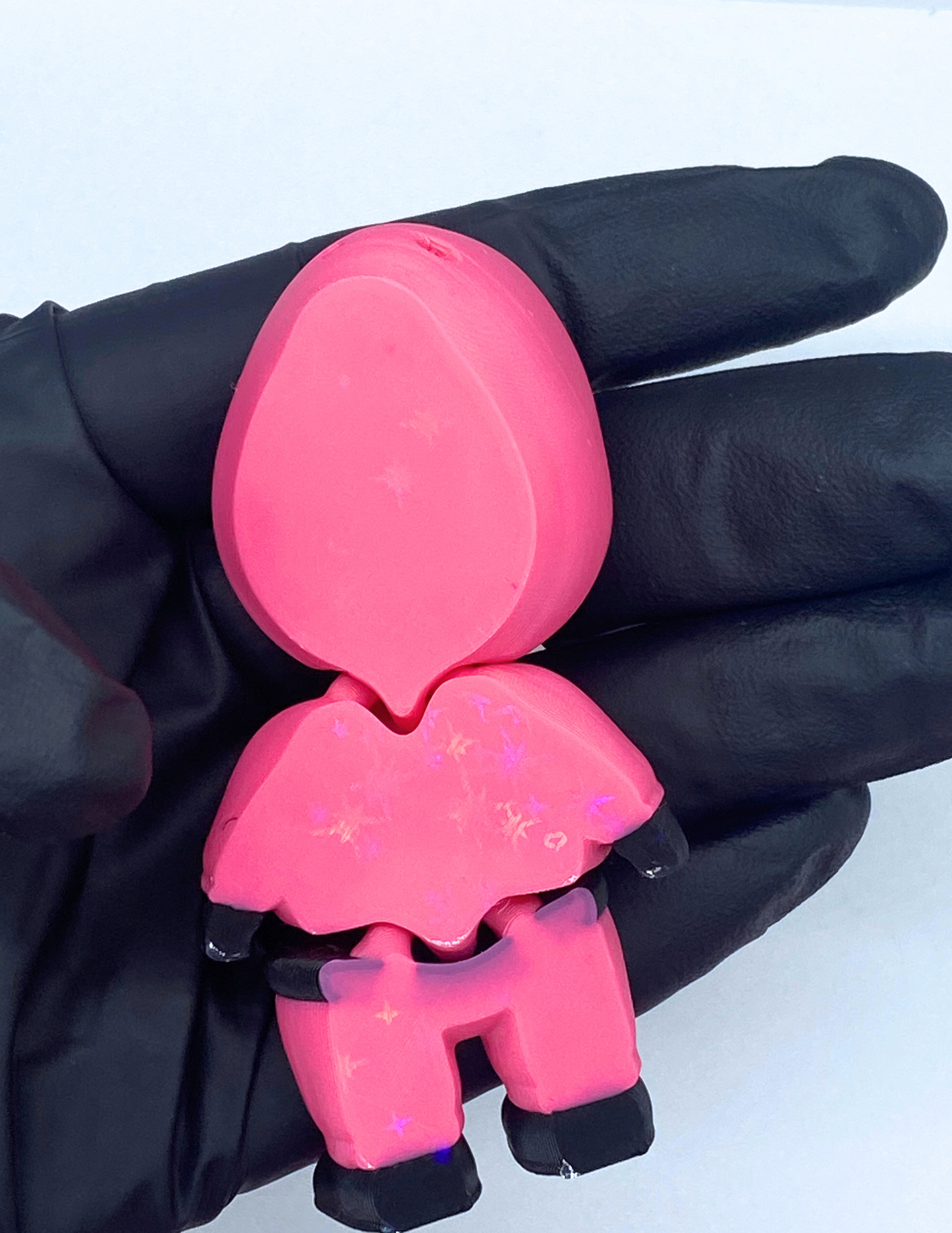 Guardian Clicker Flexi Toy & Keychain – Square, Triangle, or Circle Mask Design