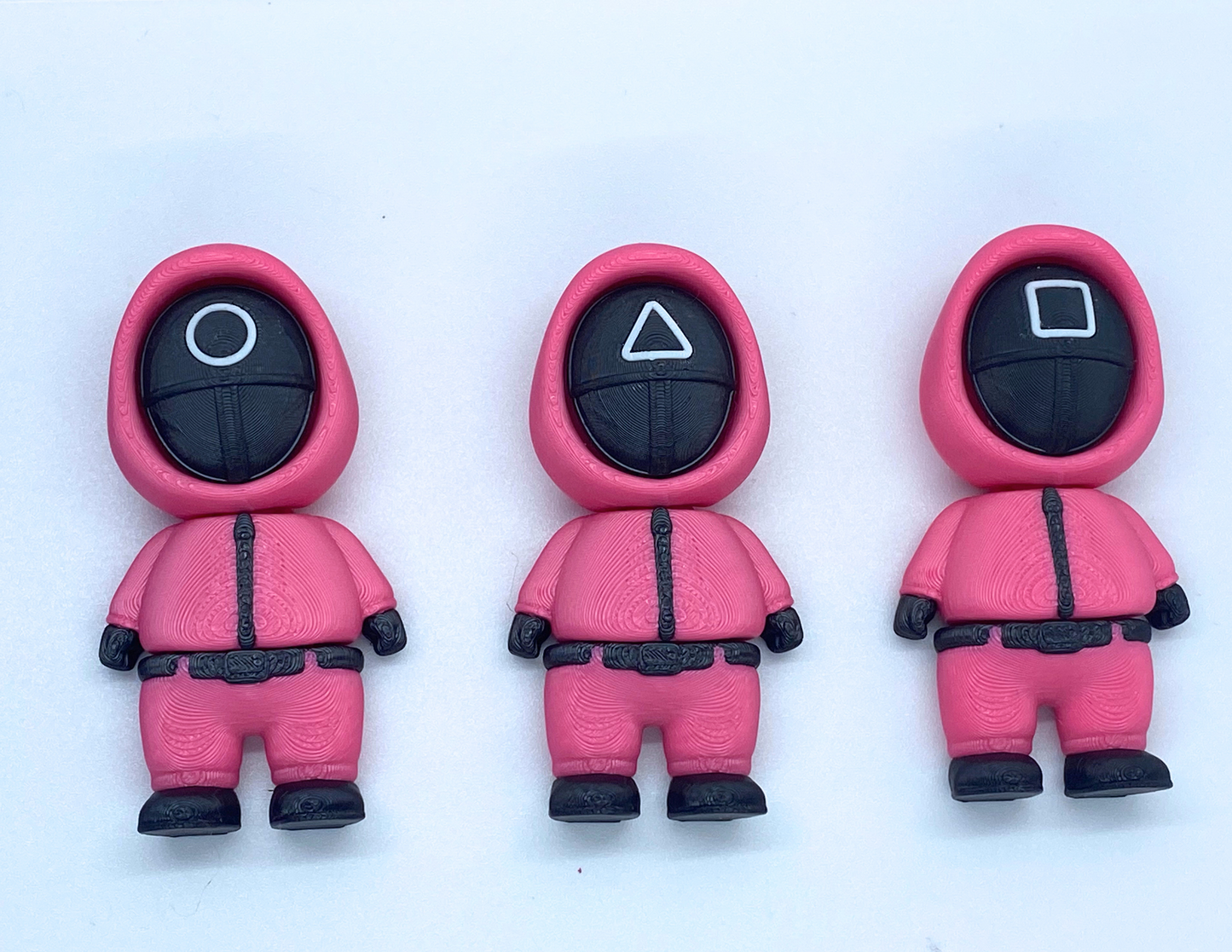 Guardian Clicker Flexi Toy & Keychain – Square, Triangle, or Circle Mask Design