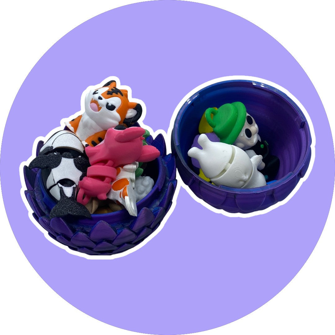 Large Enchanted Mystery Dragon Egg with Mini Pocket Pals – 10-13 Surprise Creatures