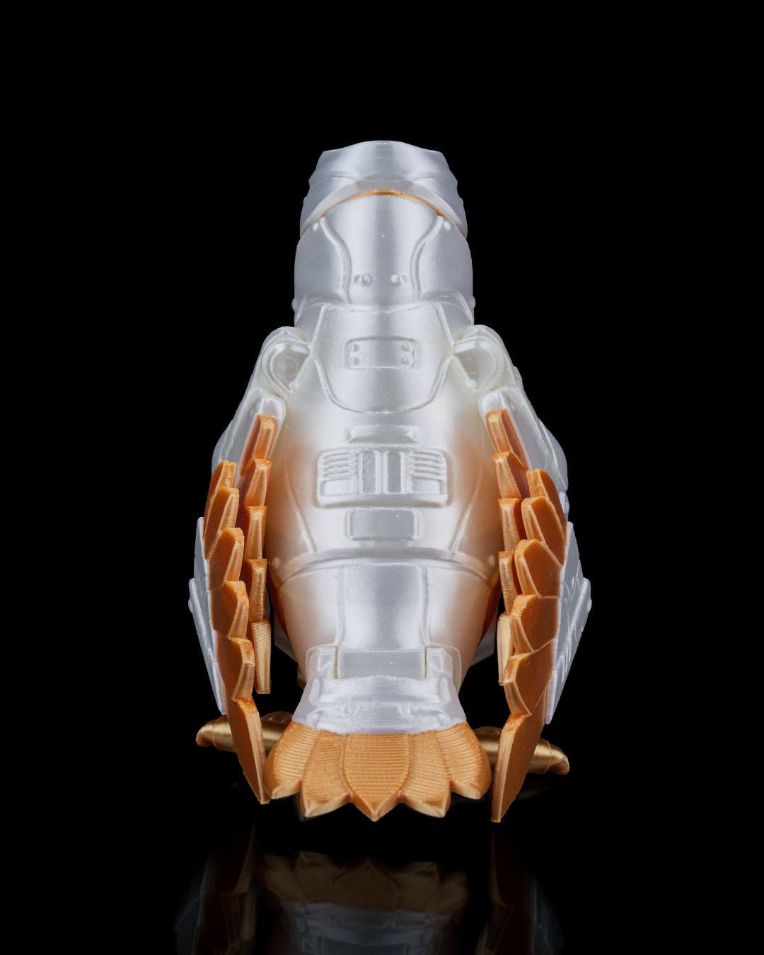 B1-RD "SkyRanger" 3D Printed Mini Glider Guardian, Articulated Flexible Fidget Desk Pet & STEM Collectible