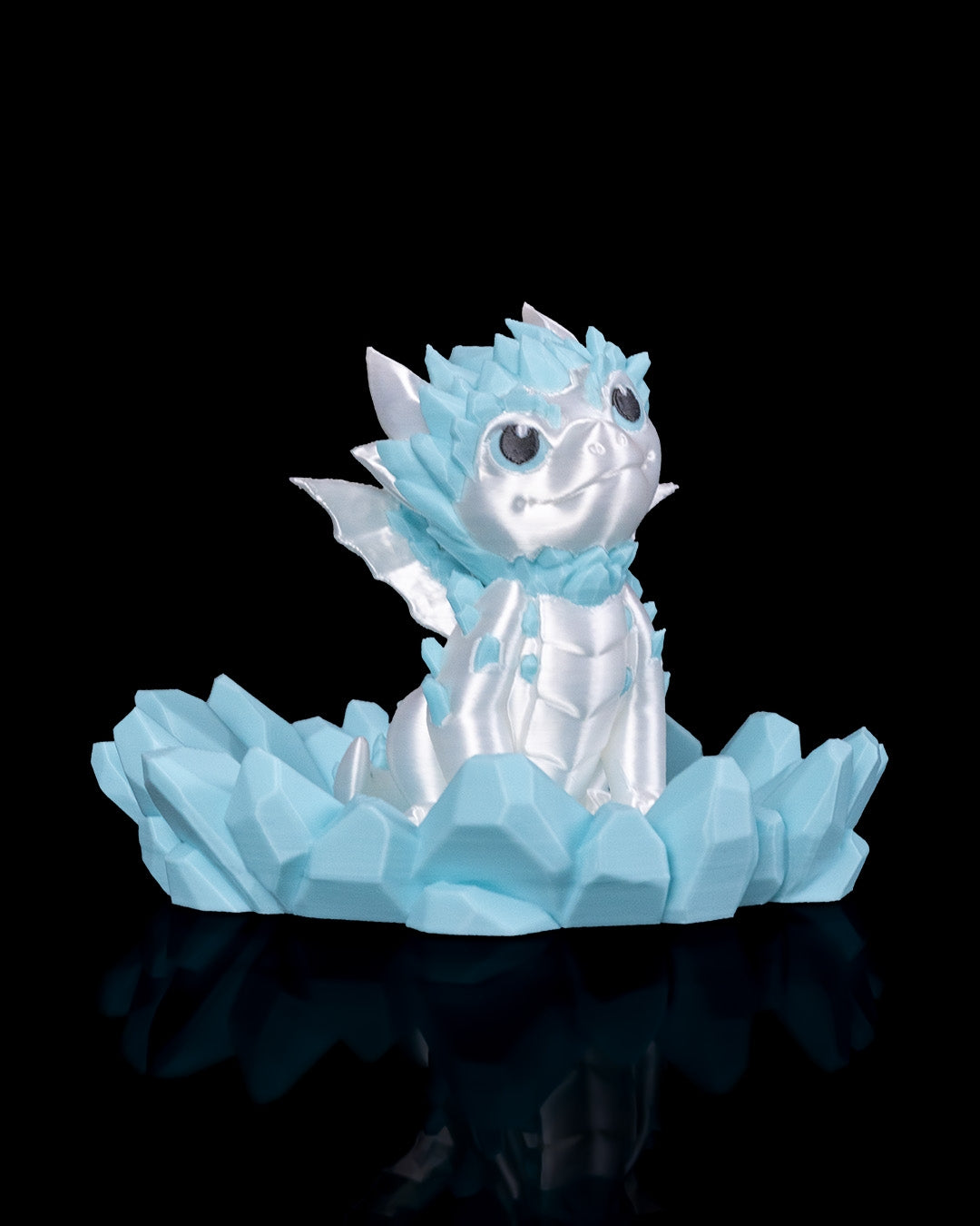 Crystallis Baby Dragon & Crystal Egg Set – Handcrafted Fantasy Figurines – 10cm Dragon -15cm Egg – Unique Collectible