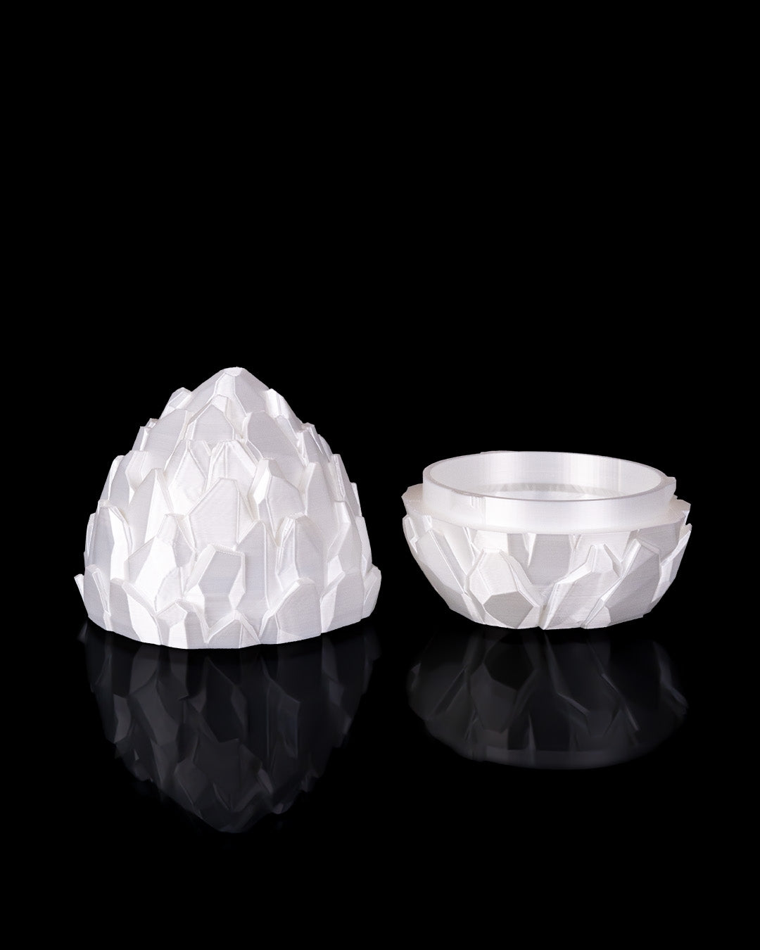 Crystallis Baby Dragon & Crystal Egg Set – Handcrafted Fantasy Figurines – 10cm Dragon -15cm Egg – Unique Collectible