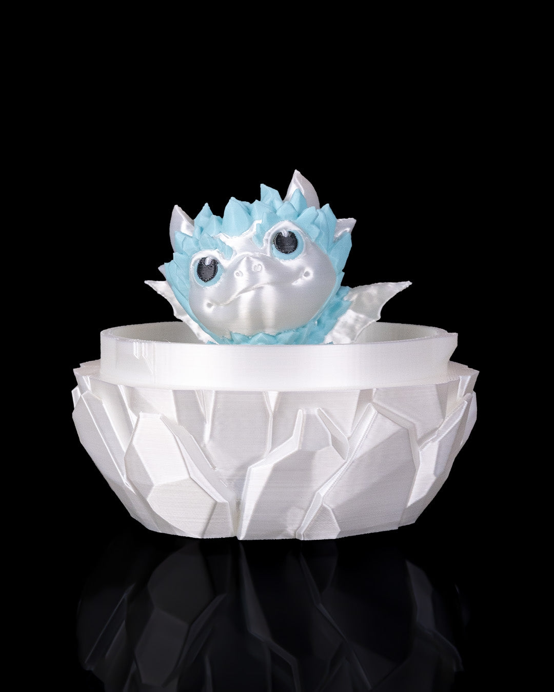 Crystallis Baby Dragon & Crystal Egg Set – Handcrafted Fantasy Figurines – 10cm Dragon -15cm Egg – Unique Collectible