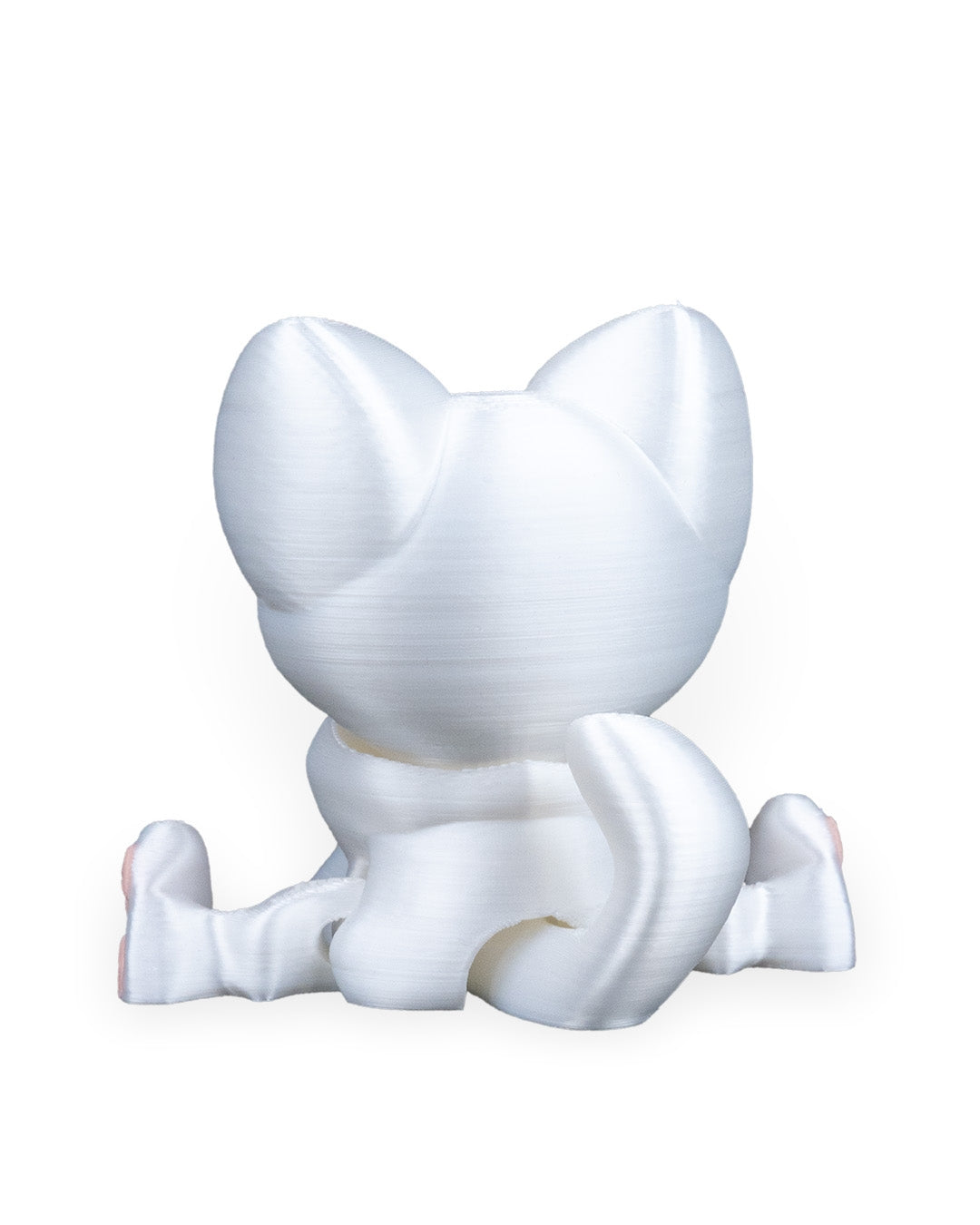 Curious Cat – 3D Printed Articulated Figurine | Poseable Desk Decor & Fidget Toy