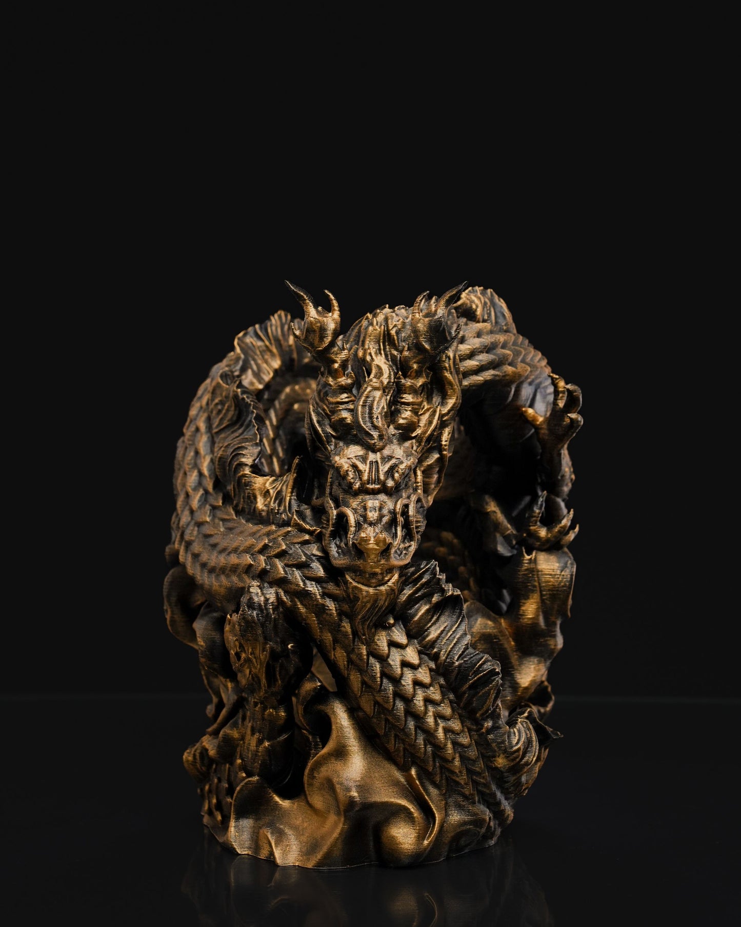 Porte-bouteilles de vin en forme de dragon chinois