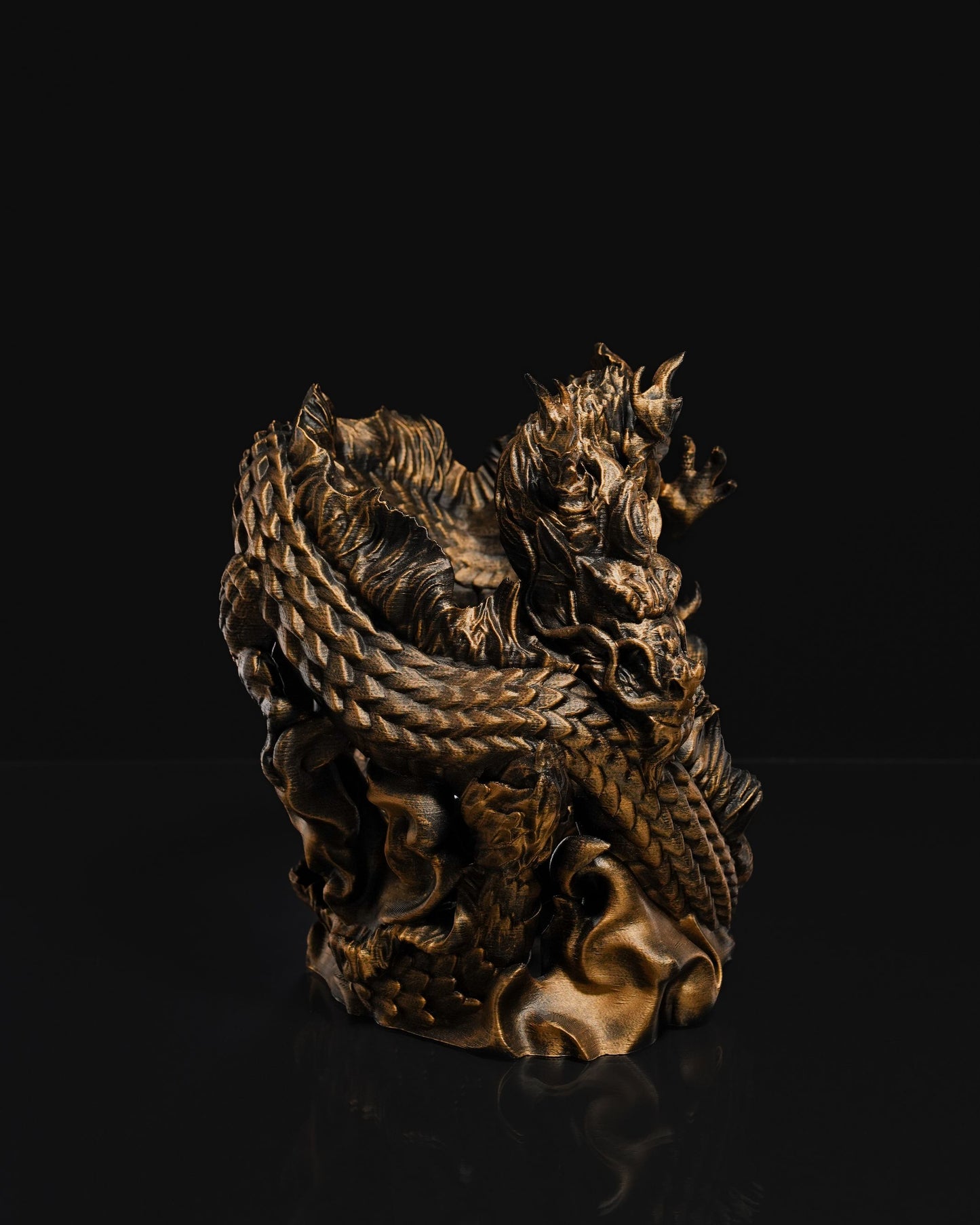 Porte-bouteilles de vin en forme de dragon chinois