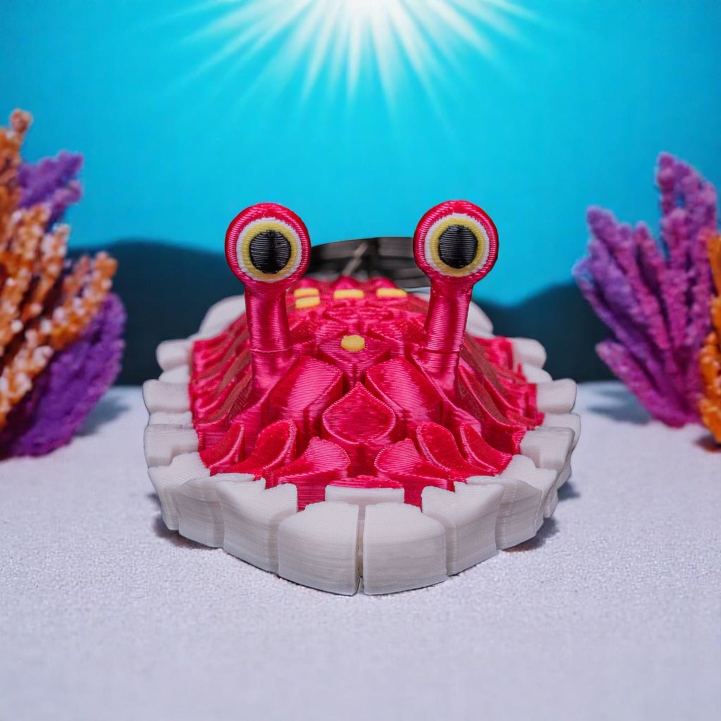 Doug the Sea Slug – 3D Printed Articulated Mesh Sea Slug | Sensory Fidget Toy & Desk Pet