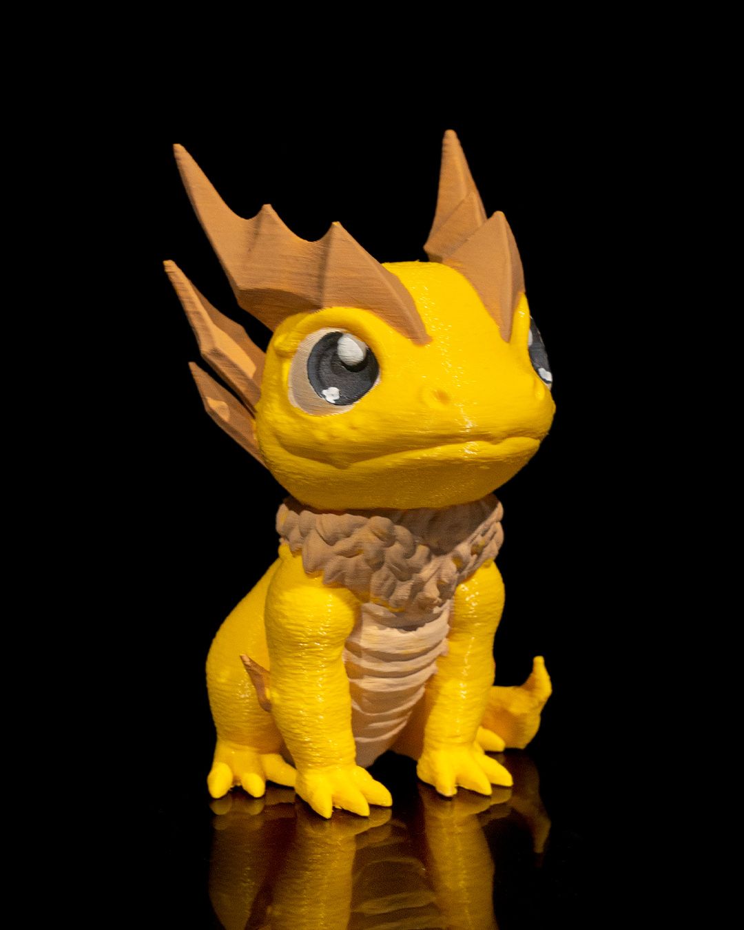 Fantasy Lightning Baby Dragon with Crystal Egg – Handcrafted Collectible Figurine Set