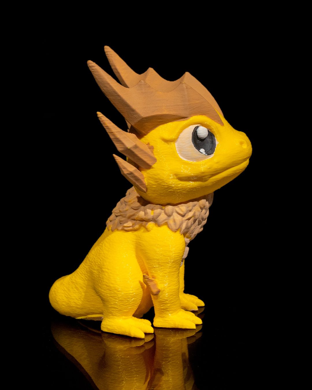 Fantasy Lightning Baby Dragon with Crystal Egg – Handcrafted Collectible Figurine Set