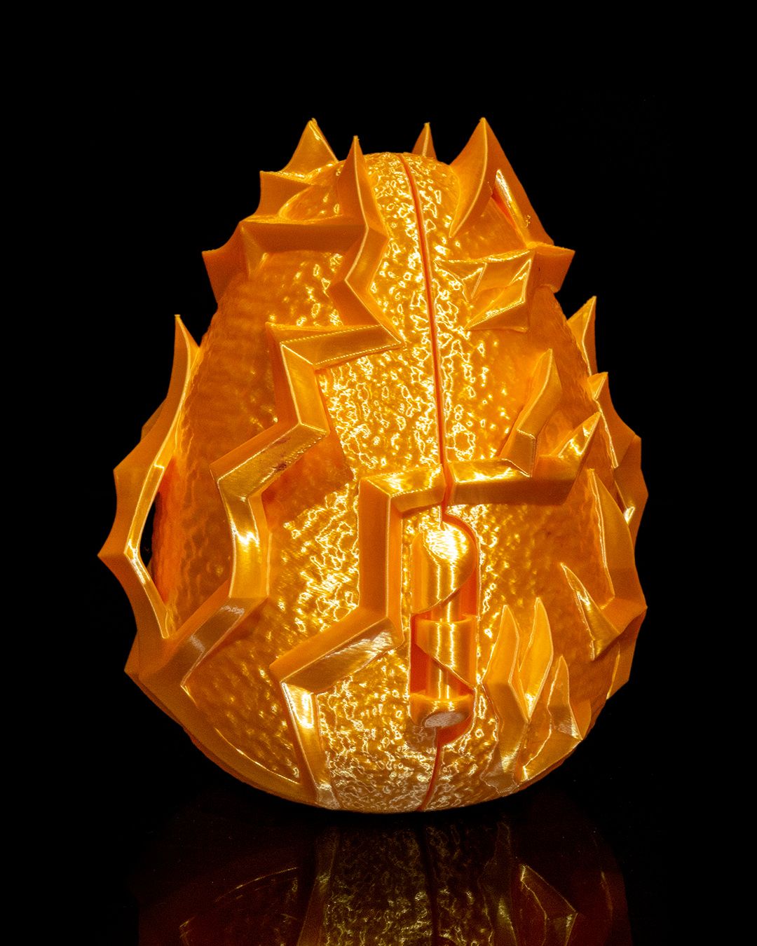 Fantasy Lightning Baby Dragon with Crystal Egg – Handcrafted Collectible Figurine Set
