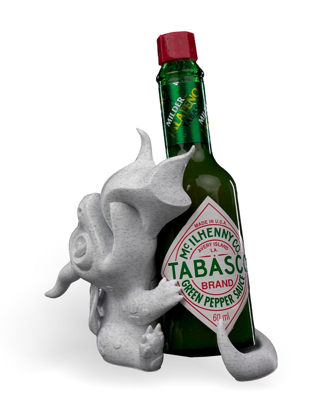 Dragon's Breath 3D Printed Tabasco Holder – Fiery Hot Sauce Display
