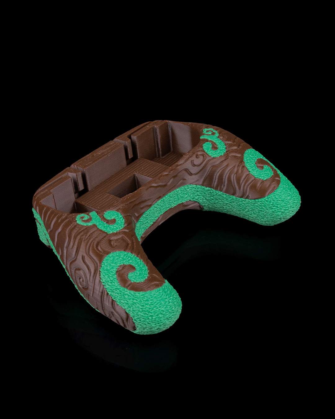 Mossy Shrine Dock Cover & Controller Holder | 3D Printed Nintendo Switch Dock & Joy-Con Stand | Single & Dual Controller Options