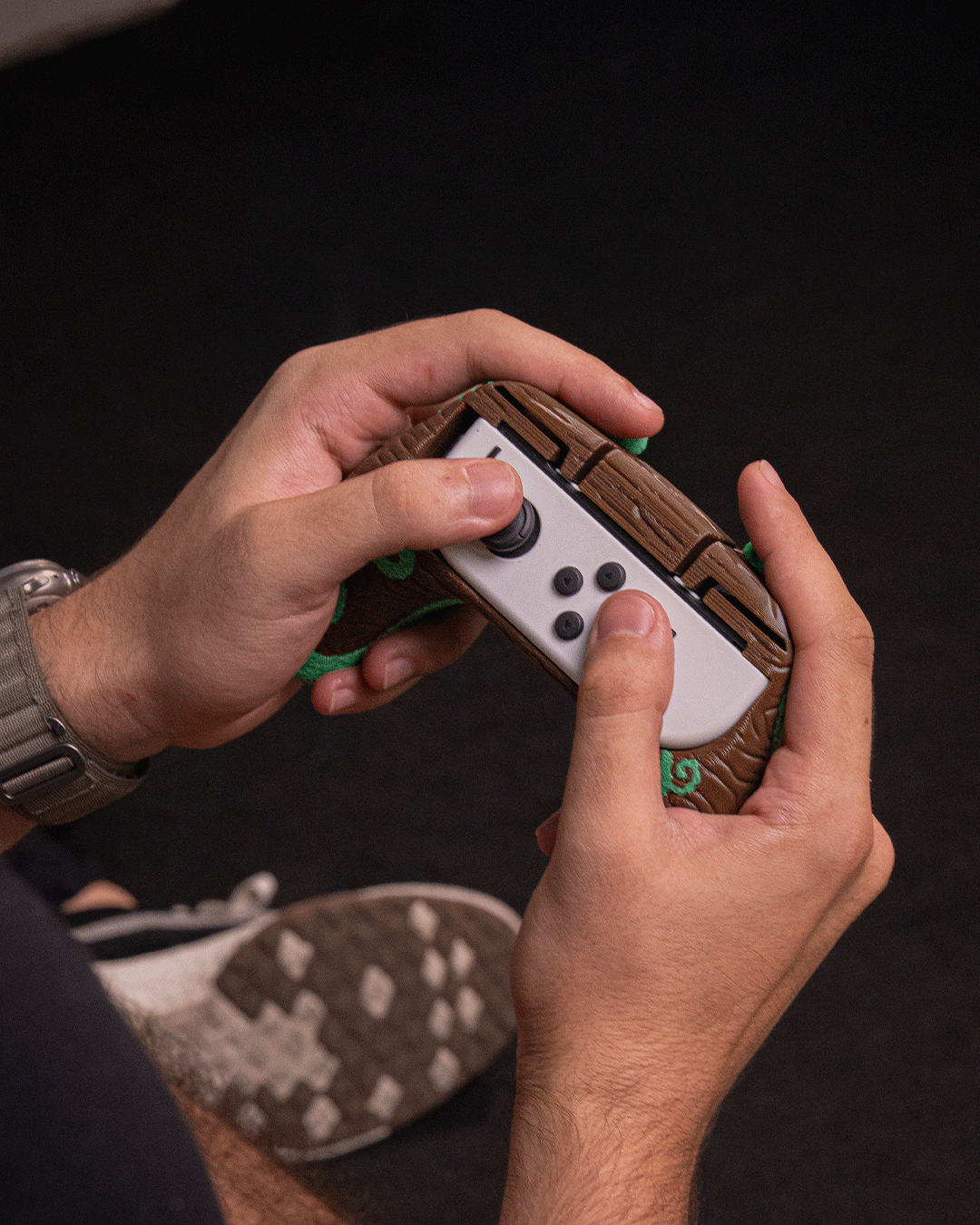 Mossy Shrine Dock Cover & Controller Holder | 3D Printed Nintendo Switch Dock & Joy-Con Stand | Single & Dual Controller Options