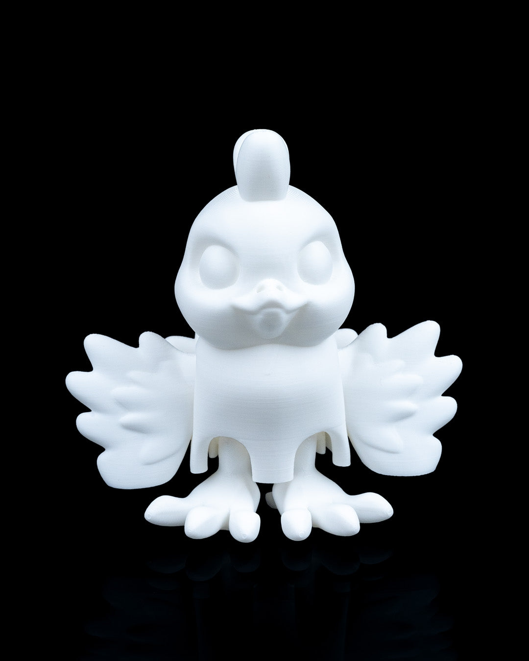 Flapper Chicken – 3D Printed Articulated Chicken Figurine | Poseable Desk Decor & Fidget Toy
