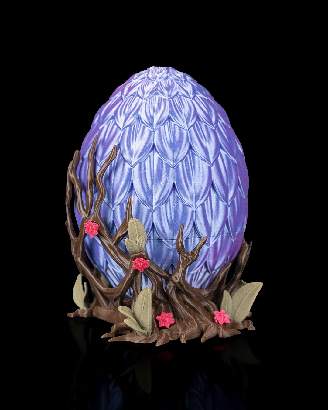 Baby Dragon Figurine with Forest Egg – Handcrafted Fantasy Creature Collectible – 10cm Dragon & 15cm Egg Set