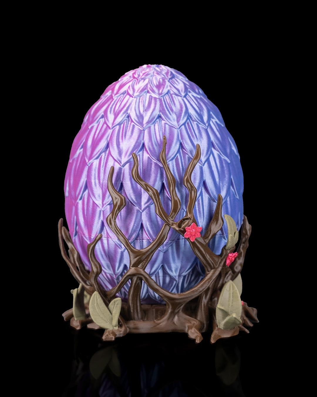 Baby Dragon Figurine with Forest Egg – Handcrafted Fantasy Creature Collectible – 10cm Dragon & 15cm Egg Set