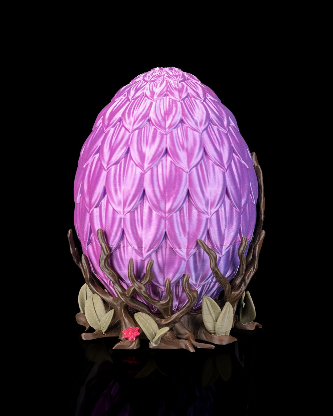 Baby Dragon Figurine with Forest Egg – Handcrafted Fantasy Creature Collectible – 10cm Dragon & 15cm Egg Set