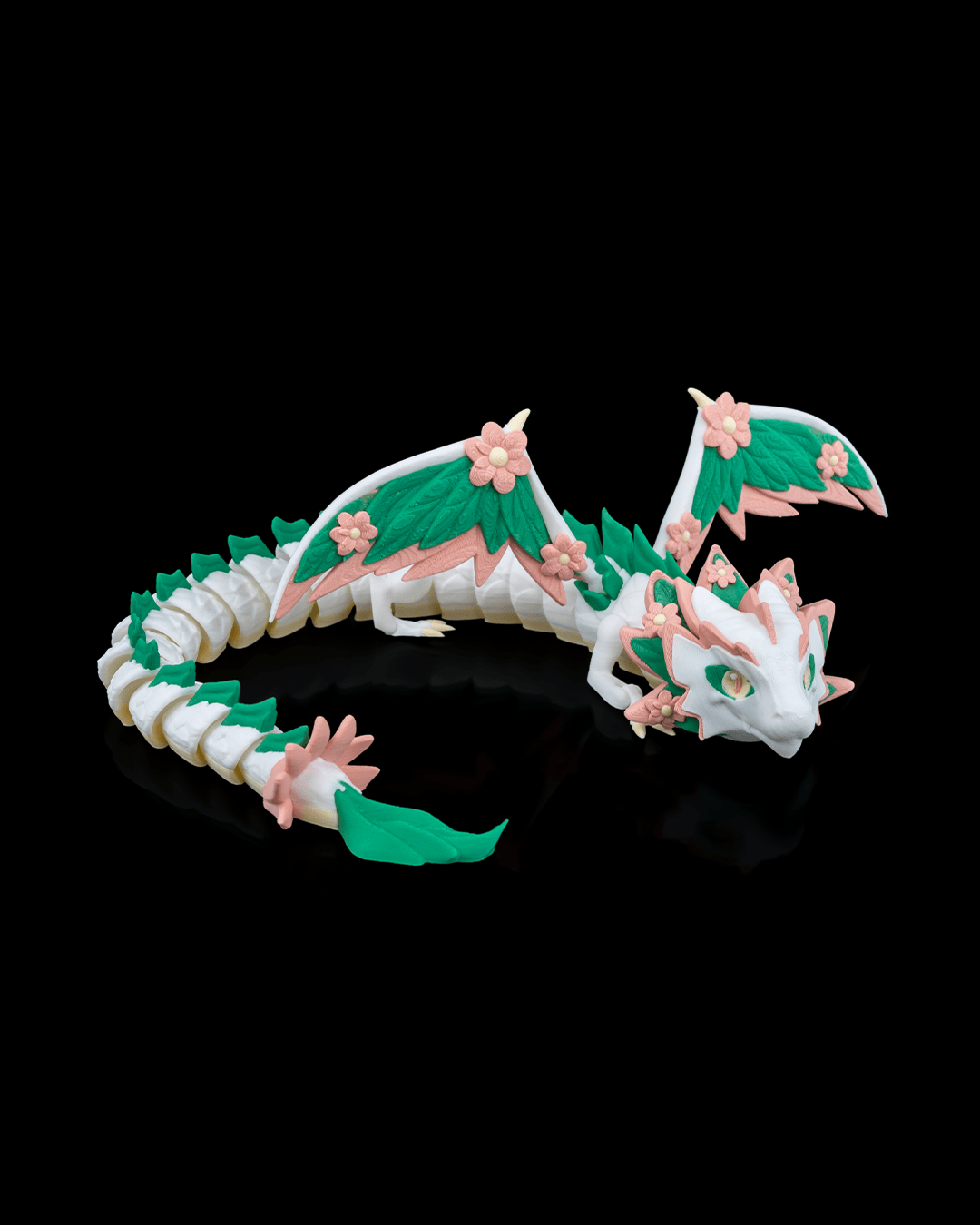 Floral Empress – 3D Printed Articulated Dragon