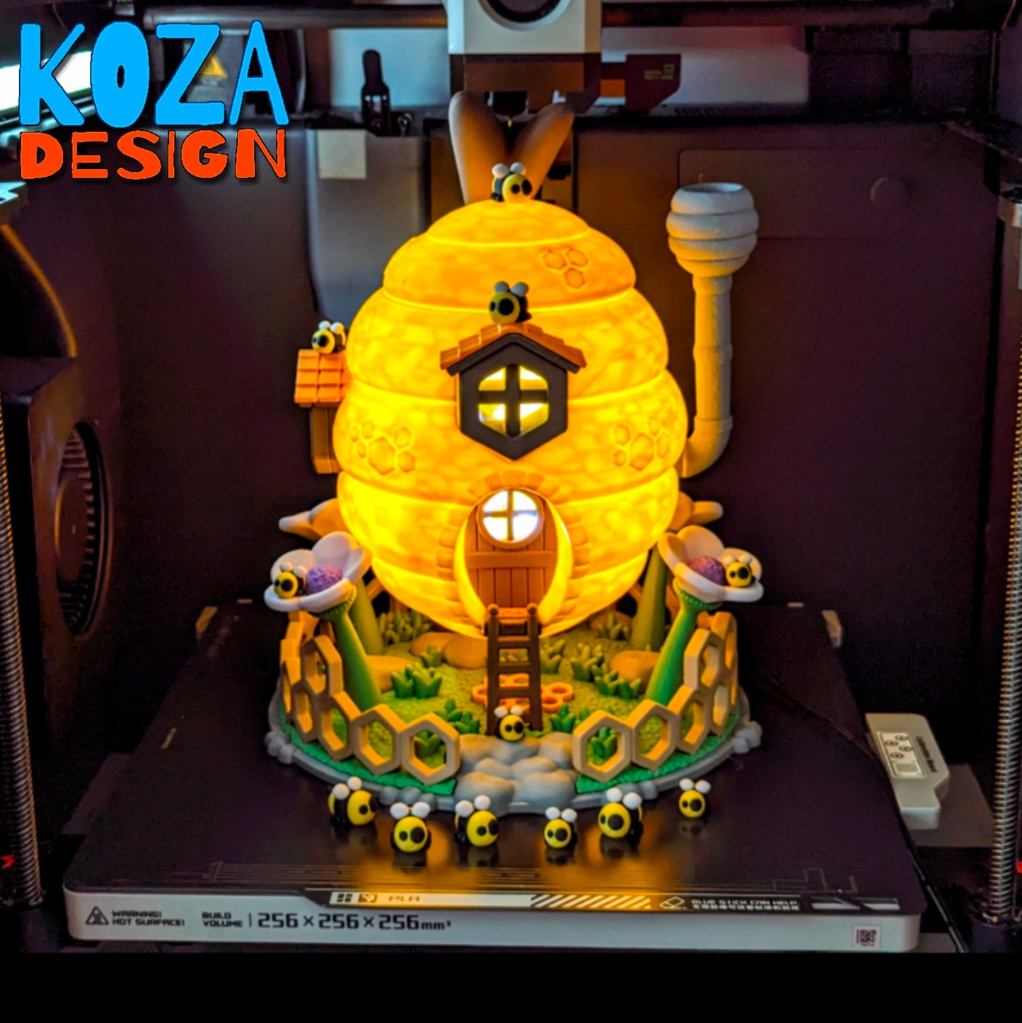 Beehive House & Storage Box – 3D Printed Functional Decor and Toy