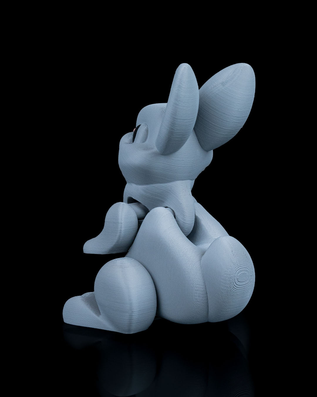 Jumpy Bunny – 3D Printed Articulated Bunny Figurine | Poseable Desk Decor & Fidget Toy
