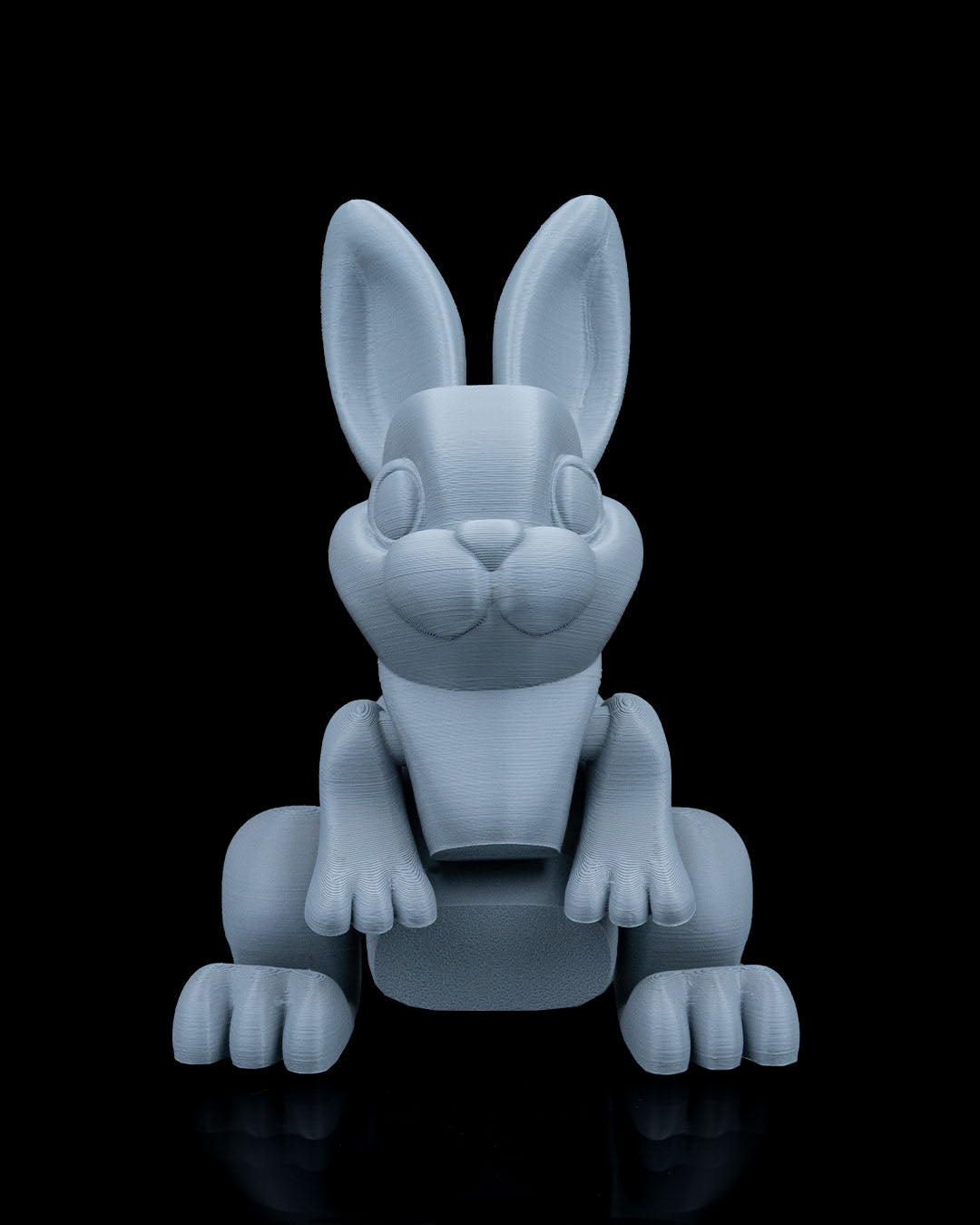 Jumpy Bunny – 3D Printed Articulated Bunny Figurine | Poseable Desk Decor & Fidget Toy