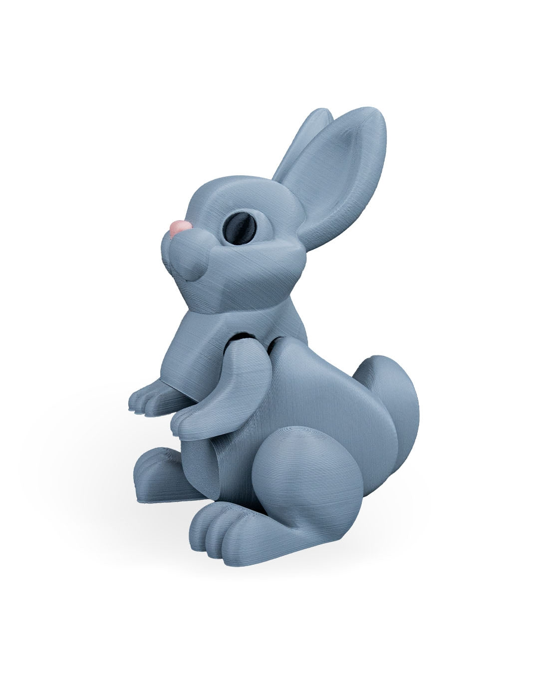 Jumpy Bunny – 3D Printed Articulated Bunny Figurine | Poseable Desk Decor & Fidget Toy