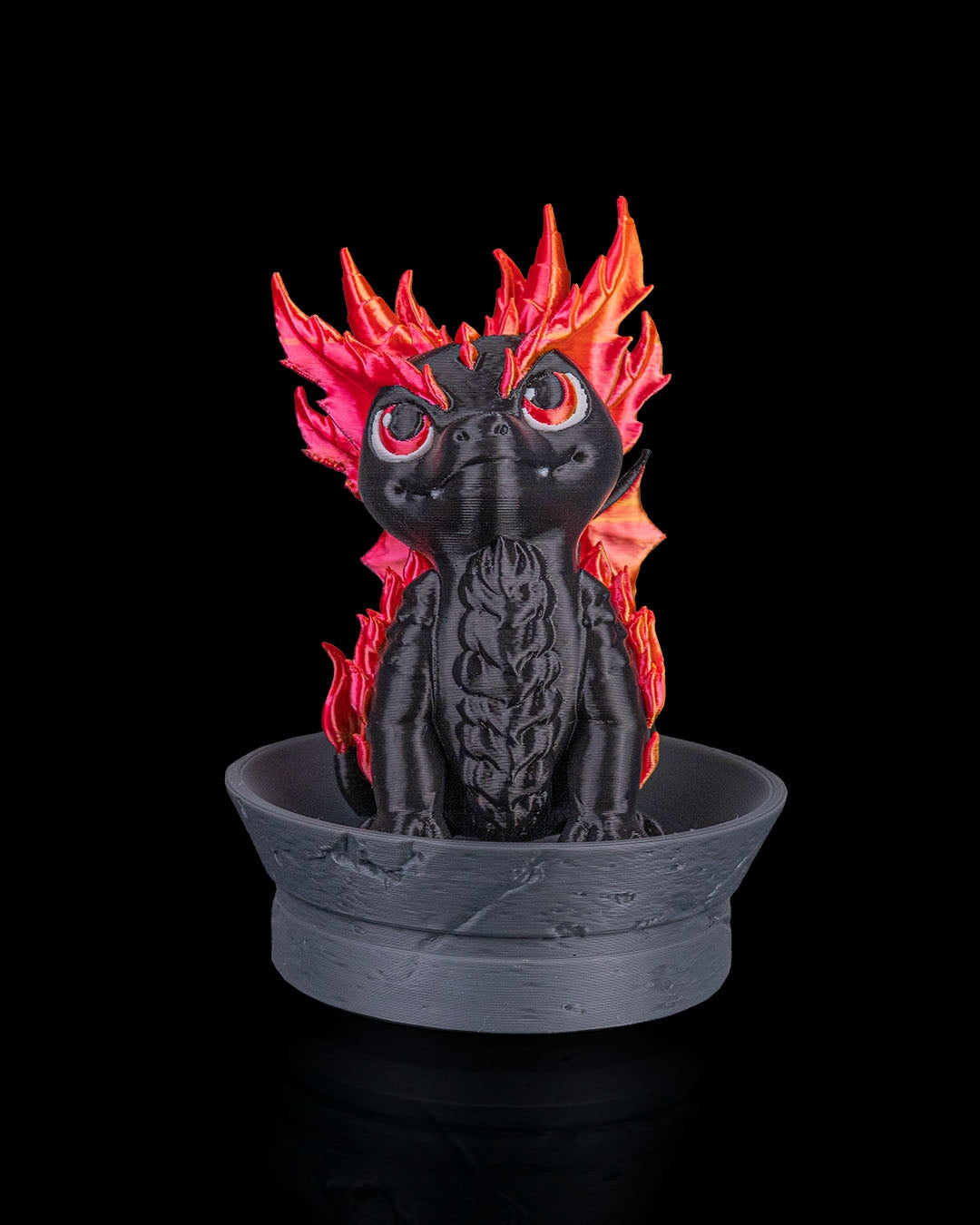 Magmos Baby Dragon & Crystal Egg Set – Handcrafted Fantasy Figurines – 10cm Dragon - 15cm Egg – Unique Collectible