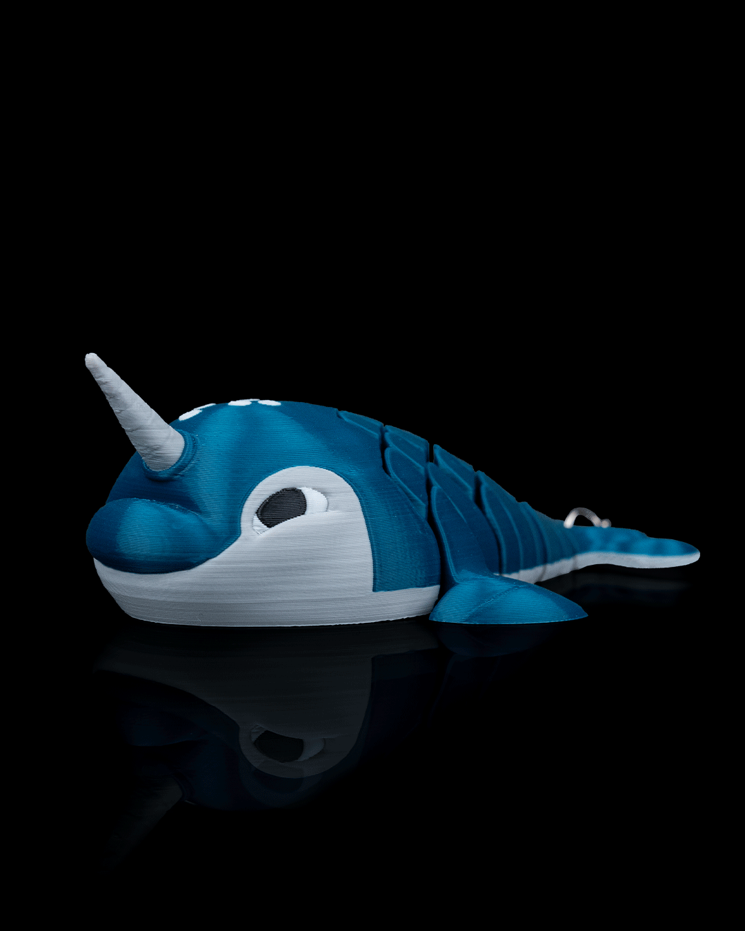 Paul the Narwhal – Articulated Mesh Arctic Toy | Flexi Fidget Ocean Buddy