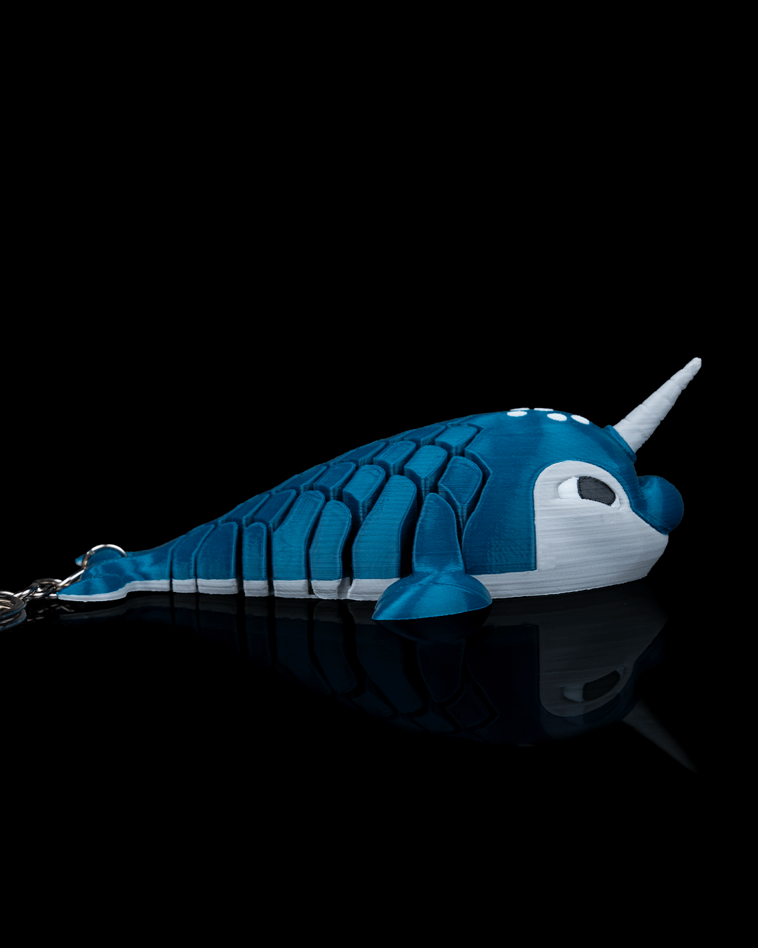 Paul the Narwhal – Articulated Mesh Arctic Toy | Flexi Fidget Ocean Buddy