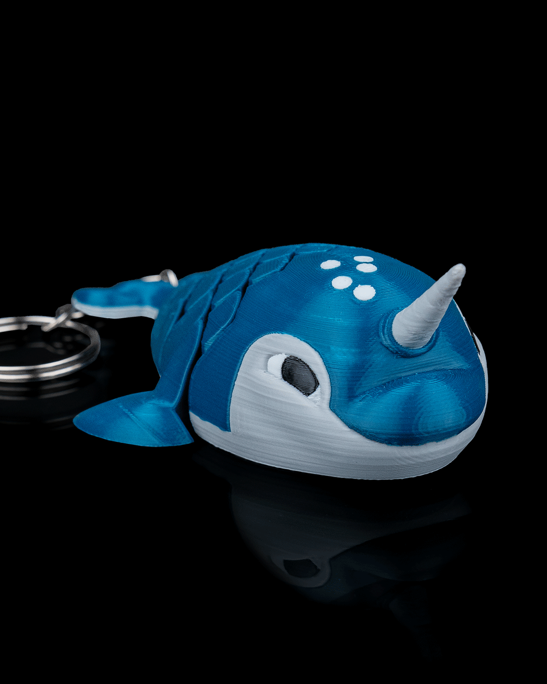 Paul the Narwhal – Articulated Mesh Arctic Toy | Flexi Fidget Ocean Buddy