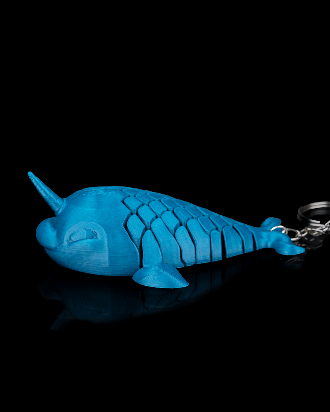 Paul the Narwhal – Articulated Mesh Arctic Toy | Flexi Fidget Ocean Buddy