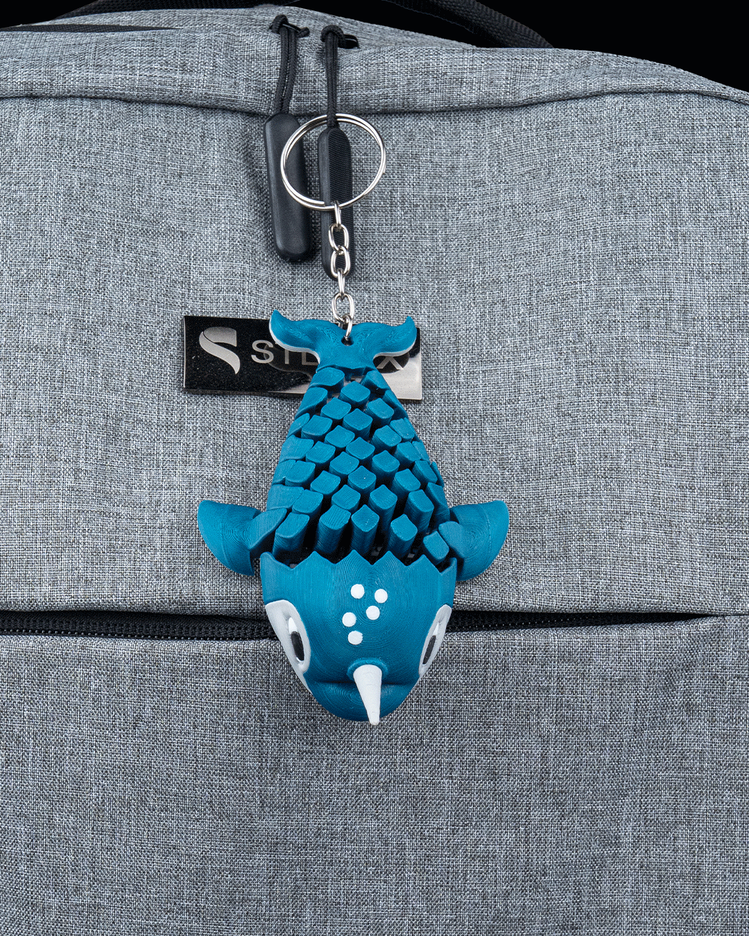 Paul the Narwhal – Articulated Mesh Arctic Toy | Flexi Fidget Ocean Buddy