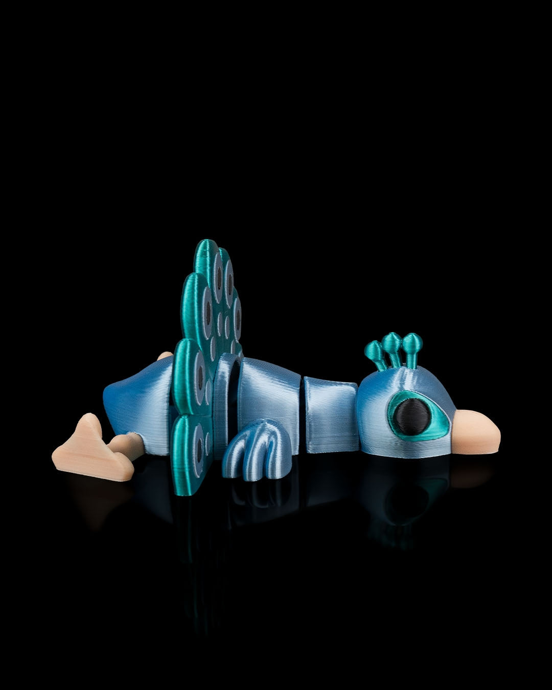 Charming 3D Printed Peacock in Cozy Field Nest – Unique Animal Lover Gift, Miniature Desk Pet & Collectible Figurine