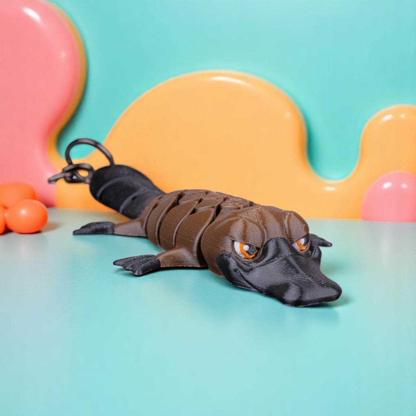 Pierre the Platypus Mesh Fidget – Articulated 3D Printed Animal Toy – Sensory Gift for Kids & Adults