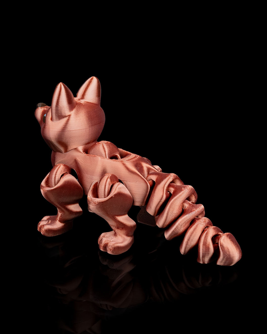 Press the Fox – 3D Printed Articulated Fox Figurine | Poseable Desk Decor & Fidget Toy