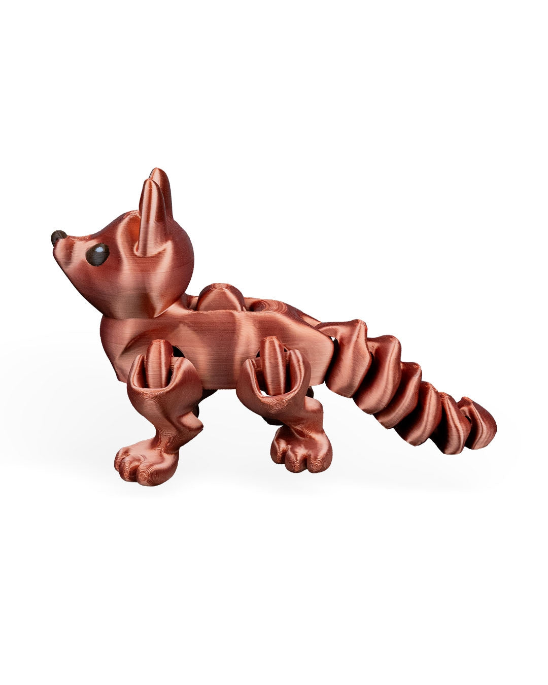 Press the Fox – 3D Printed Articulated Fox Figurine | Poseable Desk Decor & Fidget Toy