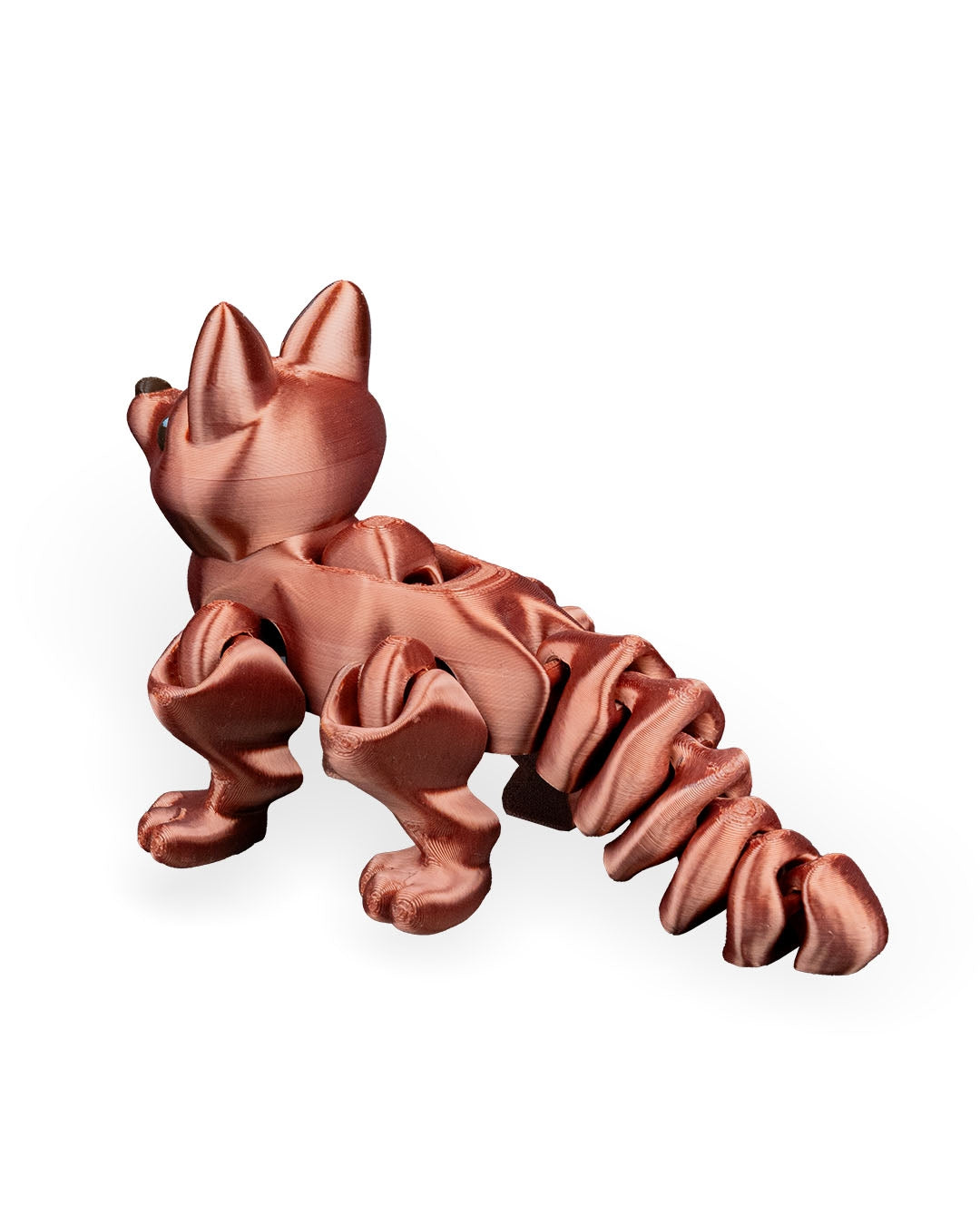 Press the Fox – 3D Printed Articulated Fox Figurine | Poseable Desk Decor & Fidget Toy