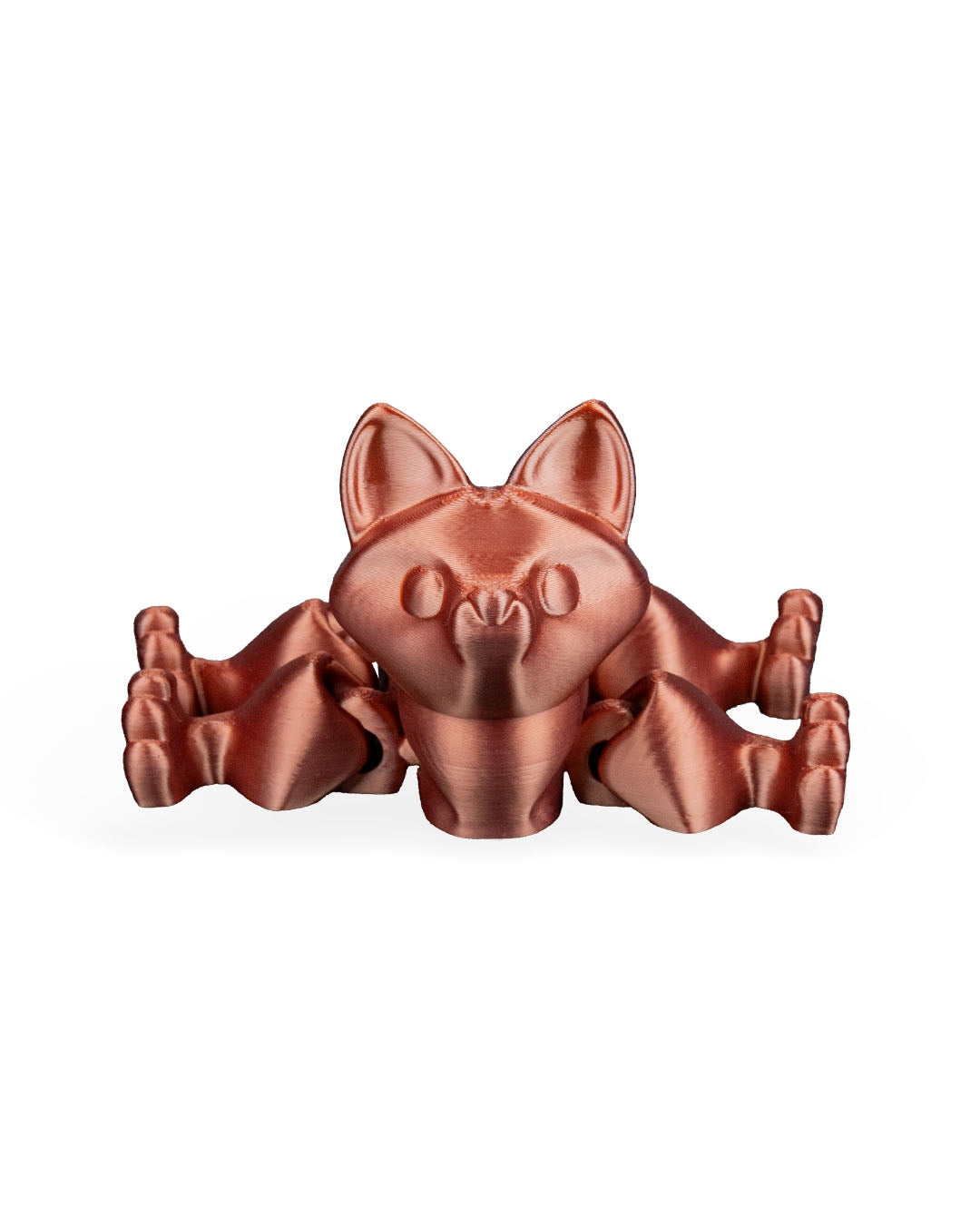 Press the Fox – 3D Printed Articulated Fox Figurine | Poseable Desk Decor & Fidget Toy