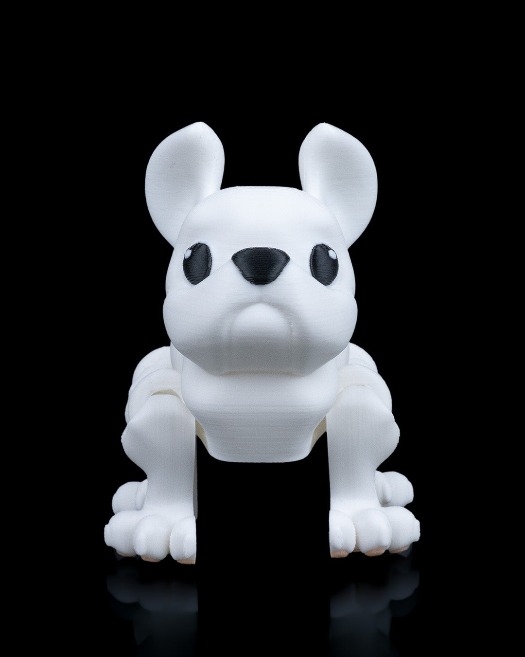 Press the French Bulldog – 3D Printed Articulated Frenchie Figurine | Poseable Desk Decor & Fidget Toy