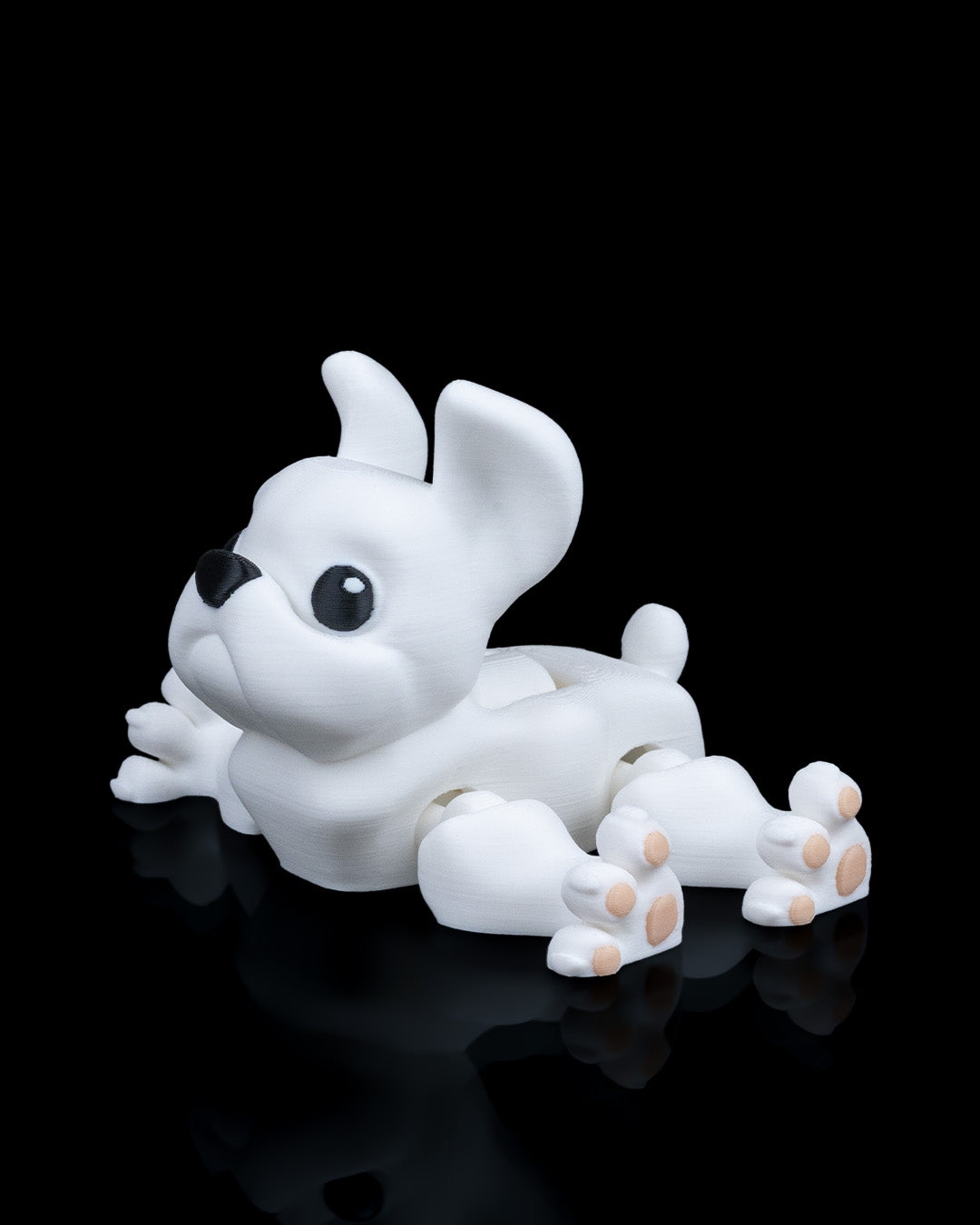 Press the French Bulldog – 3D Printed Articulated Frenchie Figurine | Poseable Desk Decor & Fidget Toy