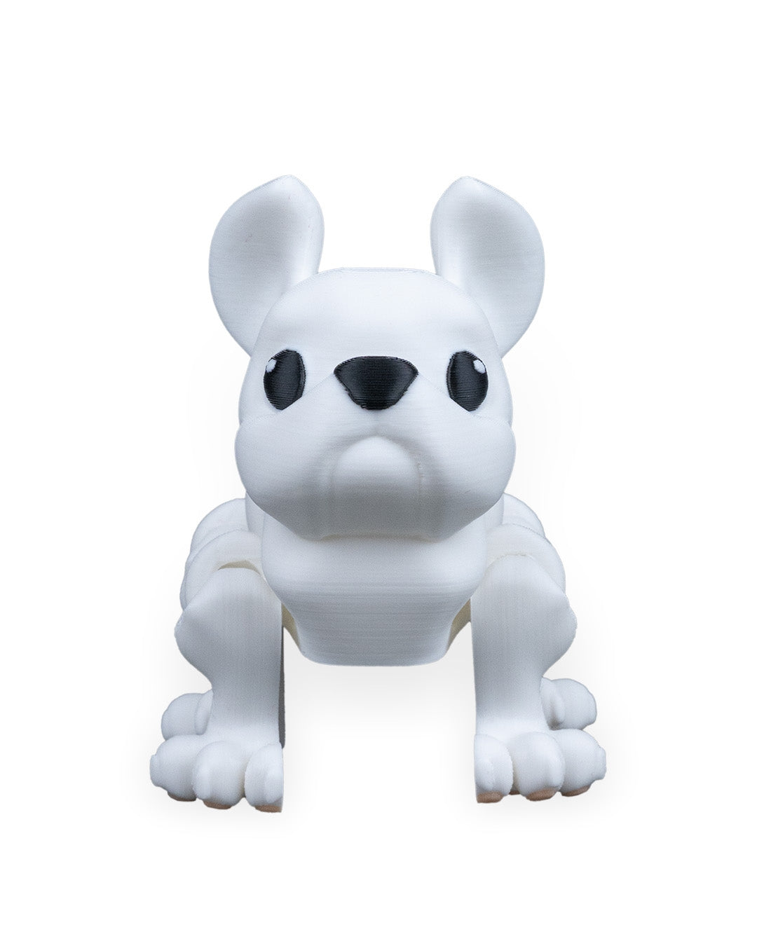 Press the French Bulldog – 3D Printed Articulated Frenchie Figurine | Poseable Desk Decor & Fidget Toy