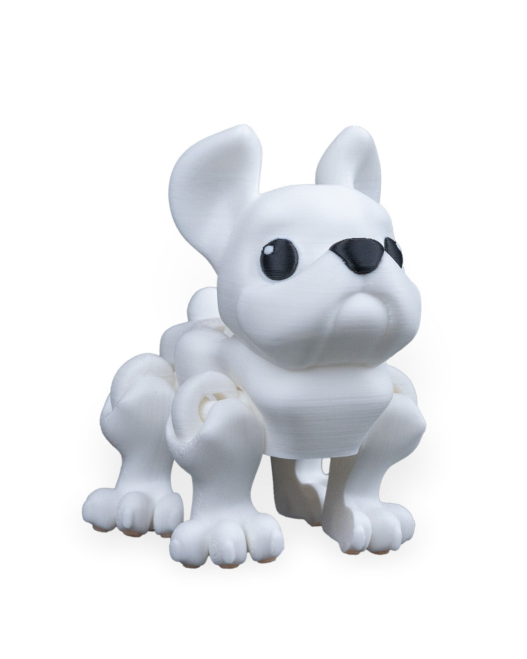 Press the French Bulldog – 3D Printed Articulated Frenchie Figurine | Poseable Desk Decor & Fidget Toy