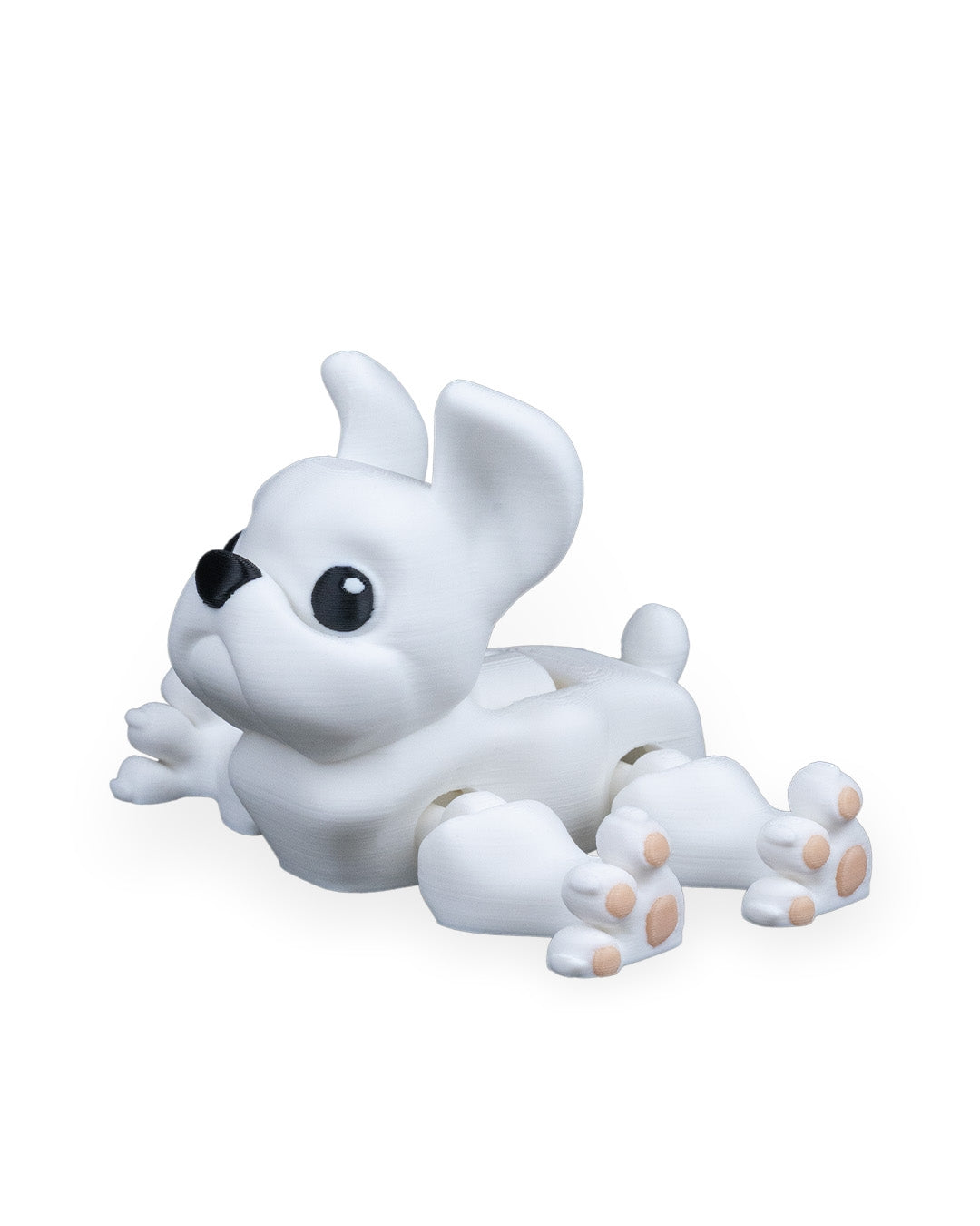 Press the French Bulldog – 3D Printed Articulated Frenchie Figurine | Poseable Desk Decor & Fidget Toy