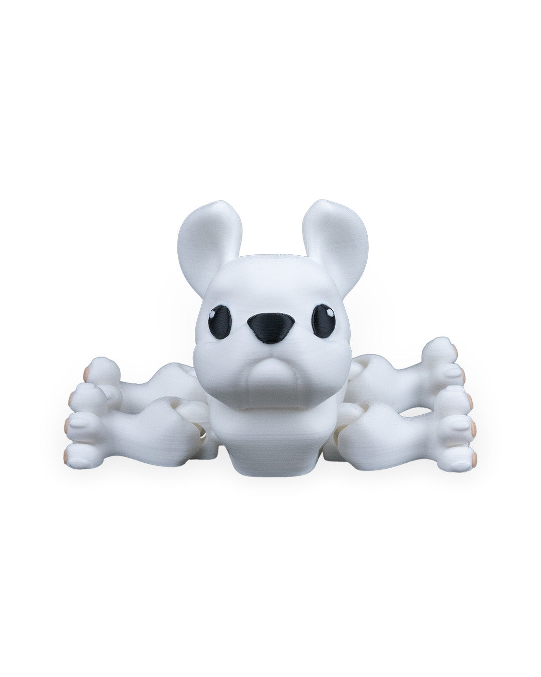 Press the French Bulldog – 3D Printed Articulated Frenchie Figurine | Poseable Desk Decor & Fidget Toy