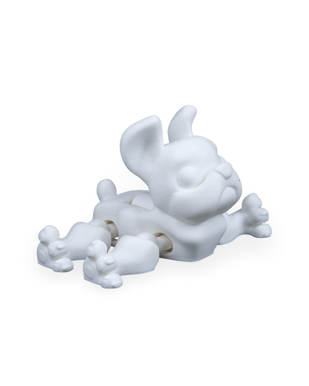 Press the French Bulldog – 3D Printed Articulated Frenchie Figurine | Poseable Desk Decor & Fidget Toy