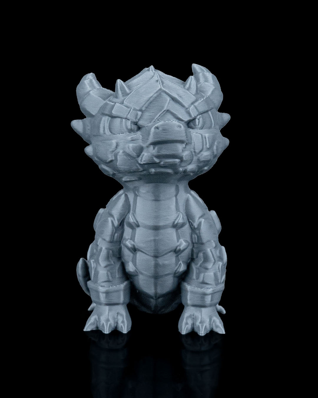 Rocky Baby Dragon and Crystal Egg Set – Handcrafted Fantasy Figurines – 10cm Dragon - 15cm Egg – Unique Collectible