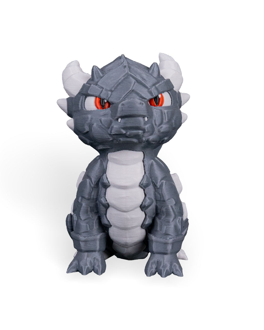 Rocky Baby Dragon and Crystal Egg Set – Handcrafted Fantasy Figurines – 10cm Dragon - 15cm Egg – Unique Collectible