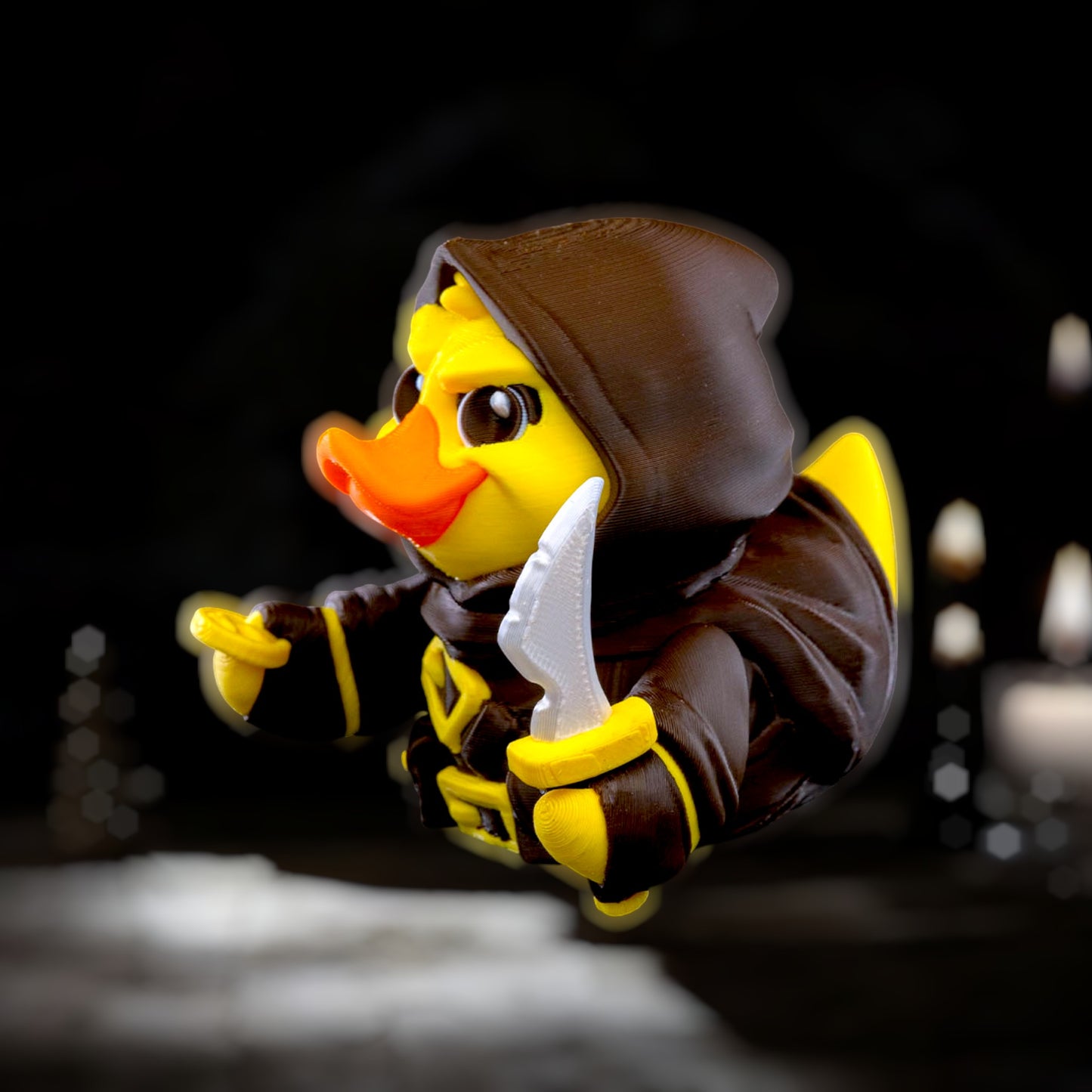 Silent Beak – 3D Printed Articulated Ninja Duck | Stealthy Collectible for Jeep Owners and Duck Lovers