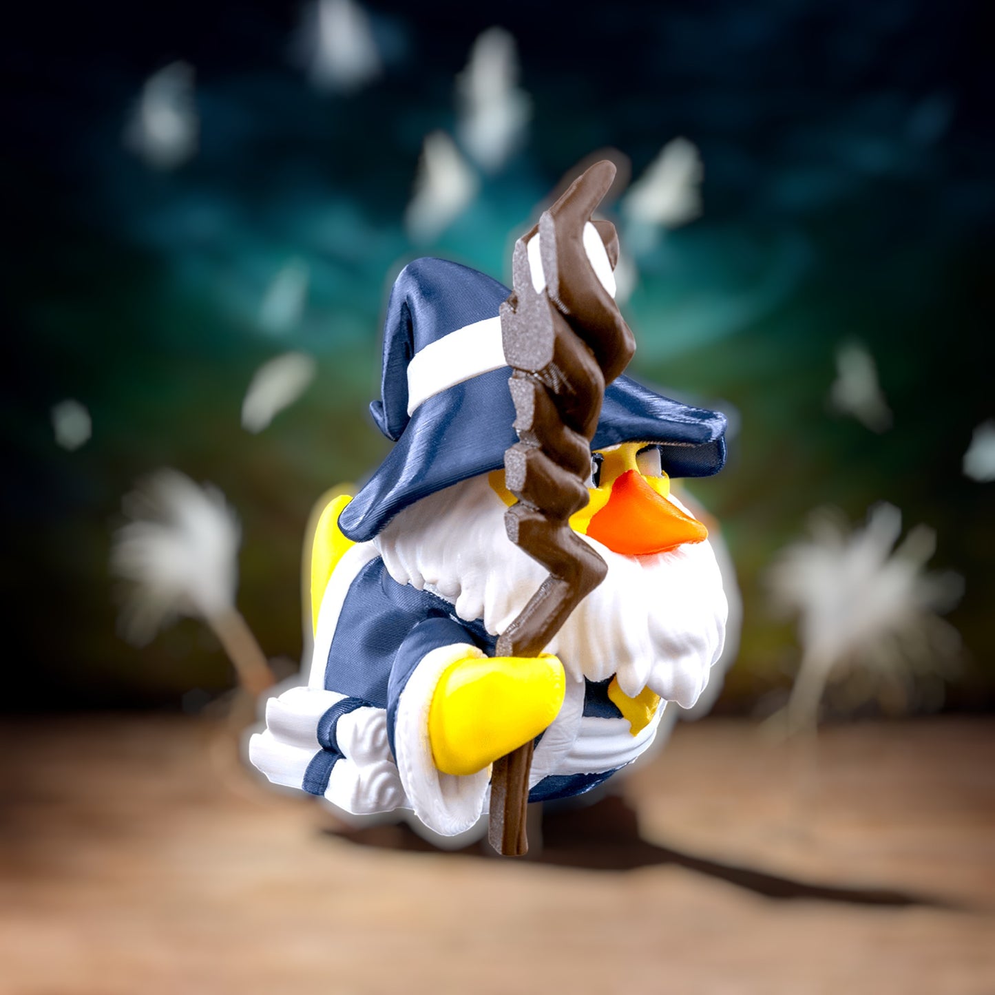 Spellquacker – 3D Printed Articulated Wizard Duck | Magical Collectible for Jeep Owners & Duck Lovers
